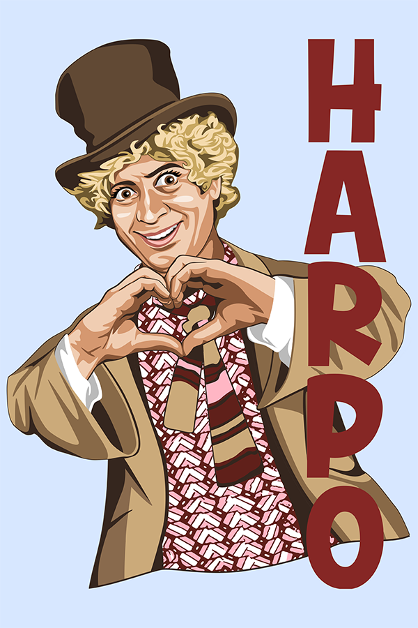 Ilustracion Harpo I love you