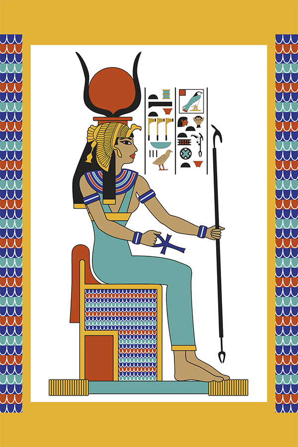 Ilustracion Diosa Hathor