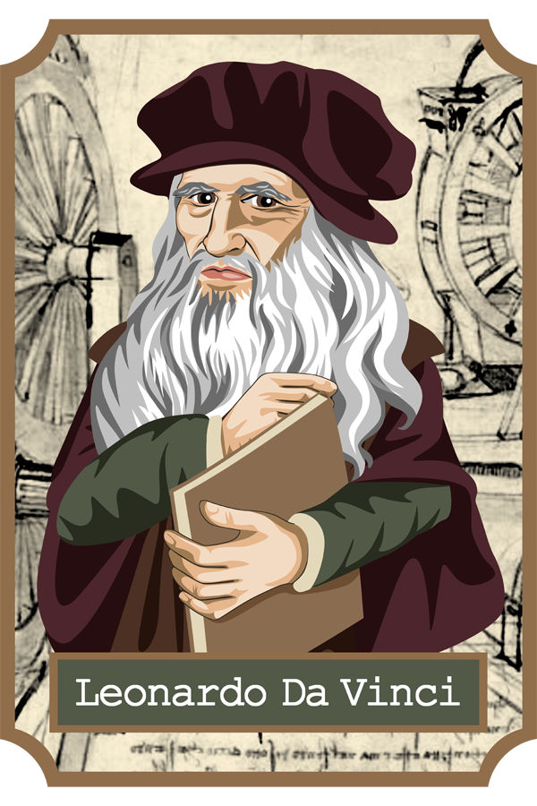 Ilustracion Leonardo da Vinci