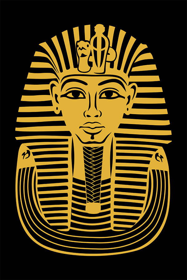 Ilustracion Faraón Tutankhamun